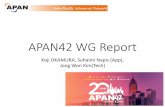 APAN42 WG Report 160805-01 · Developing video assets to explain eduroam and federations that are in various regional languages Changing the name of the Task Force and Working Group