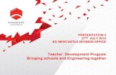 Teacher Development Program Bringing schools and Engineering … · 2020. 9. 8. · Nov-16 Oct-19 Sep-04. Teacher Development Program Bringing schools and engineering together •