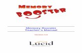 Memory Booster Teacher’s Manual · Memory Booster is an innovative and exciting approach to helping children improve their memory skills, requiring very little teacher or professional