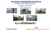 HADDON TOWNSHIP SCHOOLS · Haddon Township Schools 4 Edison Elementary School (1930/2003) 24,500 SF Ground Floor Main Floor Second Floor Grade Level What has been accomplished •