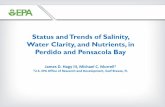 Status and Trends of Salinity, Water Clarity, and ... · • Status of chlorophyll -a, nutrients and water clarity. • Relationship between water clarity today and historical seagrass