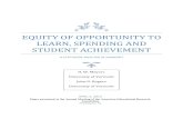 Equity of oPPORTUNITY TO LEARN, SPENDING AND ...jeffords/reports/pdfs/Equity and Opportunity...Equity of Opportunity to Learn, Spending and Student Achievement: A Statewide Analysis