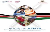 from Kenya to the U.S.A. · 1. Introduction AGOA eligible sub-Saharan African countries looking to export textile and apparel duty-free into the U.S.A. under AGOA must first be certified