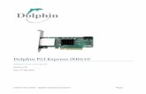 Dolphin PCI Express IXH610 · 2017. 5. 24. · Table 2: LED overview The NTB link LED is controlled by software. Both LEDs depends on GPIO registers initialized by EEPROM. An incorrect