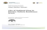City of Oakland Plug-in Electric Vehicle Readiness Grant...alternative transportation fuels and vehicle technologies. To be eligible for funding under the Clean Transportation Program,