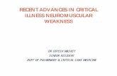 RECENT ADVANCES IN CRITICAL ILLNESS ......Absence of a consistent nomenclature of neuromuscular disorders in critical illness constitutes a serious barrier to research in this field