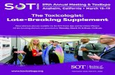 The Toxicologist: Late-Breaking Supplement · 2020. 4. 2. · The Toxicologist: Late-Breaking Supplement 2020 ii THURSDAY POSTER SESSION MAP March 19, 2020—8:30 AM to 11:30 AM—Hall