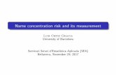 Name concentration risk and its measurement · The probability of default P n: likelihood that a loan will not be ... as a risk capital for cases of nancial distress ... Luis Ortiz