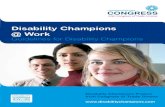 Disability Champions @ Work · How am I protected against disability discrimination? The Employment Equality Act 1998 and the Equality Act 2000 prohibits employers treating workers