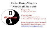 CoderDojo Athenry Above all, be cool · Paint Editor in Scratch Think in Shapes Design PacMan and a Ghost TIP: Use distinctive colour (e.g. yellow) at front/mouth: will use this when