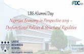 LBS Alumni Day Nigerian Economy in Perspective 2019 ......Investment Problem Source: EIU 8 Y = C + I + G + X - M Investment Foreign Portfolio Investment (FPI) Foreign Direct Investment