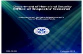 Transportation Security Administration’s Use of ... · The Transportation Security Administration is responsible for screening passengers at commercial airports. One method of securing