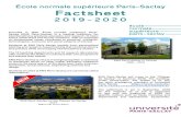 École normale supérieure Paris-Saclay Factsheet · receive confirmation of admission and an admission letter. Application deadlines Autumn semester 2019 - May 31st 2019 Academic