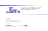 Multifamily Energy Efficiency · Multifamily Energy Efficiency | May 2012 3 Background . This study aims to highlight themes and strategies for achieving improved energy efficiency