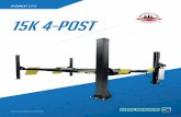 New Alignment Lifts 15K 4-POST · 2020. 8. 28. · • Front Radius Turntables • 18.5" L x 19.7" W x 2" H For more information about the 15k Open-Front Four Post Alignment Lift,