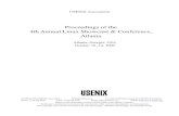Proceedings of the 4th Annual Linux Showcase & Conference ... · U-OBL) approac h, eliminating an y extra burden that is gener-ally necessary in other prefetc hing approac hes. Imple-men
