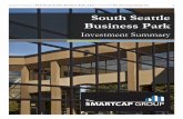 South Seattle Business Park - SMARTCAP...After the parking conversion, the parking ratio is expected to reach up to 3 stalls per 1,000 SF for office from an existing 1.6 stalls. In