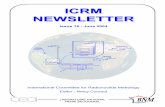 ICRM NEWSLETTER - lnhb.fr · June, 2003 at the University College Dublin, Ireland. The local organisation was undertaken the Department of Experimental Physics, coordinated by Dr
