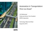 Automation in Transportation...•Automated transit •Truck automation and platooning •Package and food delivery •Highway maintenance operations. Ride-Hailing Services •Introduction