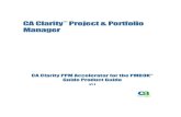 ftpdocs.broadcom.com Clarity... · Third-Party Acknowledgements This product incorporates The PMI® Compendium of Project Management Practices and the PMI Combined Standards Glossary,