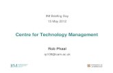 IfM Briefing Day 15 May 2012 · Et tEnergy, transport andbd urban if t tinfrastructure Uncertainty, risk and resilience ... Microsoft PowerPoint - Technology and Innovation Management