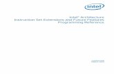 Intel® Architecture Instruction Set Extensions Programming ... · September 2016-026 • Removed CLWB instruction; it now resides in the Intel® 64 and IA-32 Architectures Software