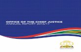 Office of the Chief Justice Annual Report 2016/2017 · During the 2016/17 financial year, 90 Judicial education courses, which include basic- and advanced courses for newly appointed