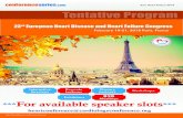 Organizing Committee Members...conferenceseries co m uro Heart ailure httpheartdiseases.conferenceseries.com Contact us America: Conference Series LLC Euro Heart Failure 2018 2360