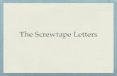 The Screwtape Letters - Mrs. Croswell's Classr The Screwtape Letters. About the Author C. S. Lewis was