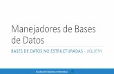 Manejadores de Bases de Datos · 2020. 6. 24. · Ejercicios Base de Datos proveedores.XML Paso 0: análisis La cantidad de partes está en las filas (elementos XML) suministra pero