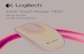 Zone Touch Mouse T400 - ErgoDirect.com€¦ · Logitech Zone Touch Mouse T400 8 English One finger scrolling Swipe up, down, or sideways on the touch strip. Clicking The Touch Mouse