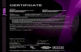 CERTIFICATE...The product and any acceptable variation thereto is specified in the Annex to this certificate and the documents therein referred to. DEKRAhereby declares that the above-mentioned