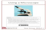 Using a Microscope - University of Bristol · Only use lens tissue on microscope objectives. N.B. If oil is left on the lens it can damage the lens by making it very difficult to
