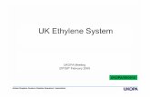 UK Ethylene System · • The current UK ethylene storage and distribution infrastructure has evolved through a series of investments over the last 40 years • The system has developed