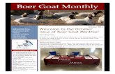 Boer Goat Monthly - American Boer Goat Associationabga.org/wp-content/uploads/2014/07/Boer-Goat-Monthly_October14.pdfBoer Goat Monthly In This Issue National Goat Expo Face-to-Face