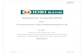 Request for Proposal (RFP) For - IDBI Bank · Web Portal on processing of Letter of Credit (LC), Bank Guarantee (BG), Remittances, Bill Collection, Bill Discounting, Invoice Discounting/Vendor