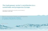 The hydropower sector Zs contribution to a sustainable and … · 2015. 6. 19. · Hydropower Zs contribution to European welfare, energy security and a low-carbon society is significant