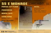 FOR SUBLEASE 55 E MONROE CHICAGO, IL · Matt Whipple 312.224.3970 mwhipple@ngkf.com FOR SUBLEASE POSSESSION 60 DAYS PARTIAL 27TH FLOOR 10,352 RSF RENTAL RATE MARKET LEASE TERM MARCH