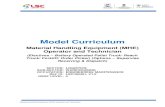 Model Curriculum · 4/5/2019  · (Electives – Battery Operated Pallet Truck/ Reach Truck/ Forklift/ Order Picker) (Options – Supervise Receiving & Dispatch) SECTOR: SUB-SECTOR: