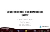 New Logging of the Rus Formation, Qatar - Equipe Group Vest - Logging of... · 2018. 4. 16. · Logging of Rus Formation - 2012 19.6 to 50.0 - Moderately weathered, off-white, weak