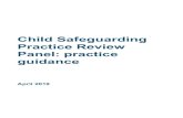 Child Safeguarding Practice Review Panel: practice guidance...This guidance is issued by the Child Safeguarding Practice Review Panel (the Panel) and supersedes that set out in Edward