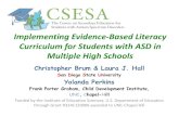 Implementing Evidence-Based Literacy Curriculum for Students … · 2019. 10. 22. · Implementing Evidence-Based Literacy Curriculum for Students with ASD in Multiple High Schools