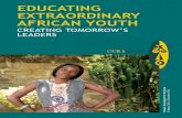Educating Extraordinary african youth - GlobalGiving · • Fundraising including putting on events, being sponsored, sourcing raffle prizes, and help towards making future applications
