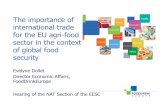 The importance of international trade for the EU agri-food ... · FoodDrinkEurope Hearing of the NAT Section of the EESC • Food and drink industry: its contribution to the EU economy