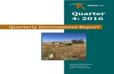 Quarterly Environment Report · 2 EXECUTIVE SUMMARY This Quarterly Environment Report (QER) for the Angas Zinc Mine (AZM) summarises the results of the environmental monitoring program