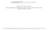 Liberty University Occupational Health and Safety Program for … · 2019. 9. 18. · liberty university occupational health and safety program for animal research – original –