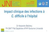 Impact clinique des infections à C. difficile...21es JNI, Poitiers du 9 au 11 septembre 2020 1 Impact clinique des infections à C. difficile à l’hôpital Dr Alexandre Bleibtreu