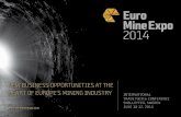 FOR MORE INFORMATION - RejlersTRADE FAIR & CONFERENCE SKELLEFTEÅ, SWEDEN JUNE 10-12, 2014 NEW BUSINESS OPPORTUNITIES AT T hE hEART OF EUROPE’S MINING INDUSTR y Three days with a