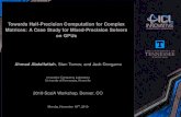 Towards Half-Precision Computation for Complex Matrices: A ...Performance of the mixed-precision LU factorization using native (left) and hybrid (right) executions. Results are shown