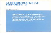 Methods of Estimating Contraceptive Prevalence Rates for ... · Title: Methods of Estimating Contraceptive Prevalence Rates for Small Areas: Applications in The Dominican Republic